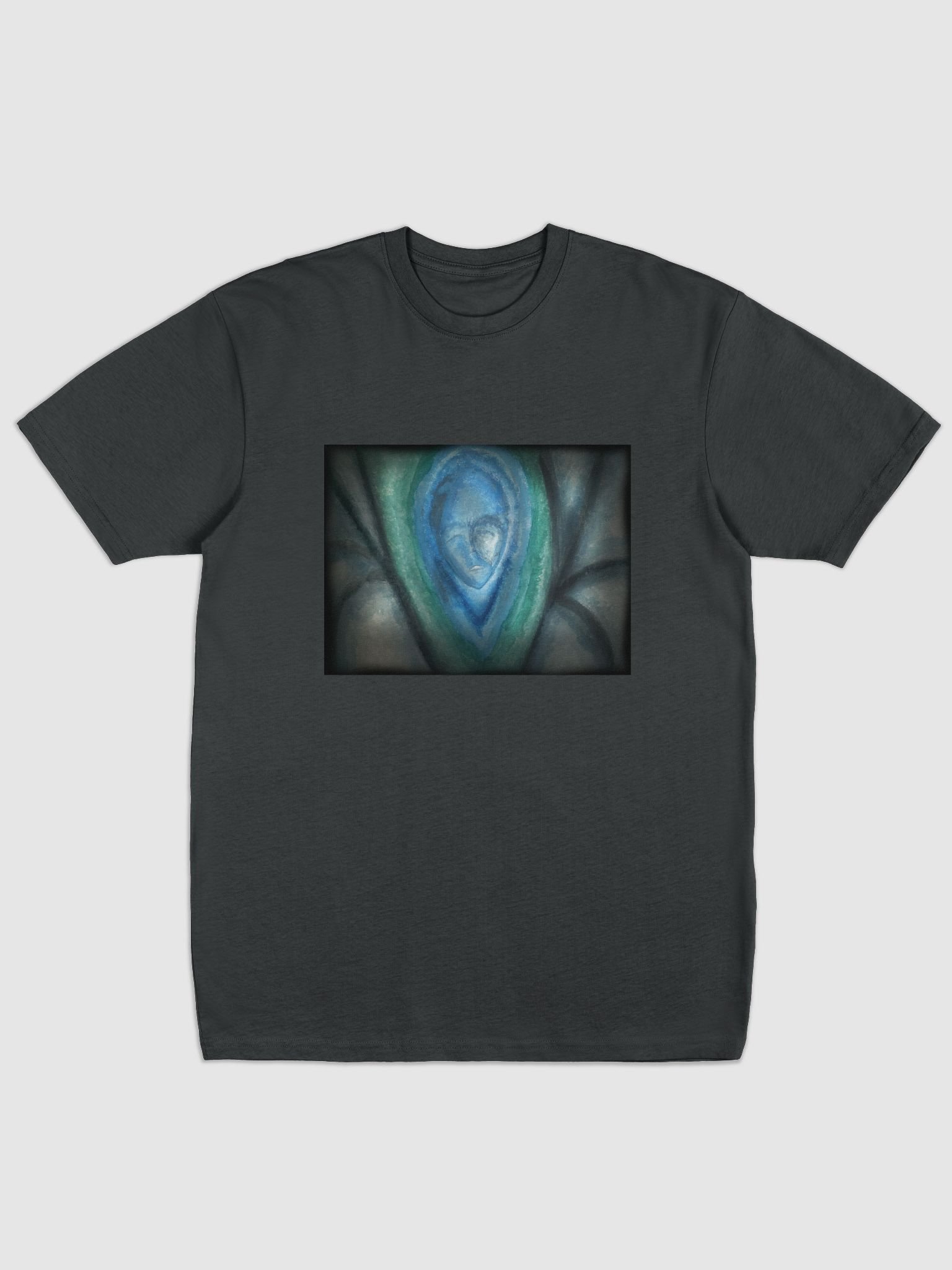 Dreamlike Blue Abstract Face Tee product image (3)