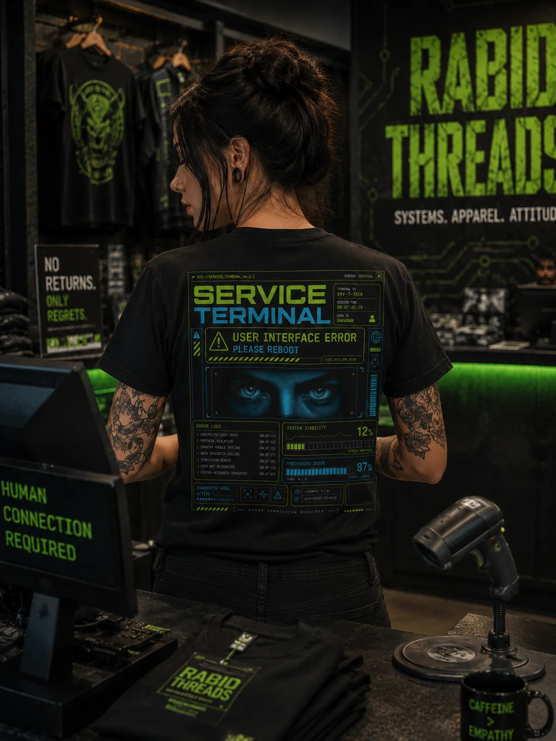 SERVICE TERMINAL // USER INTERFACE ERROR - Heavyweight Tee product image (3)