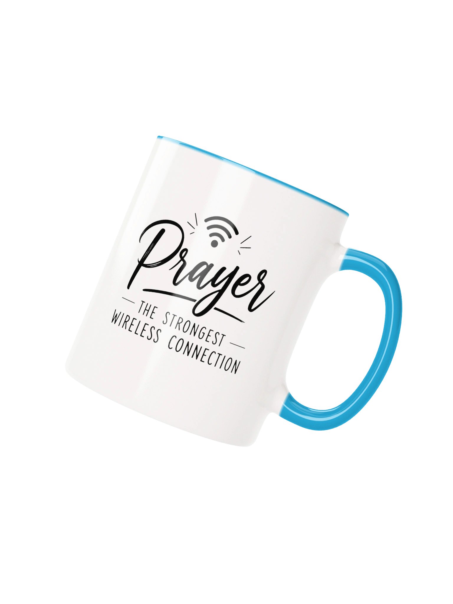 Prayer – The Strongest Wireless Connection Christian Coffee Mug | Inspirational Faith Gift for Christians | Kingdom Life Co. product image (52)