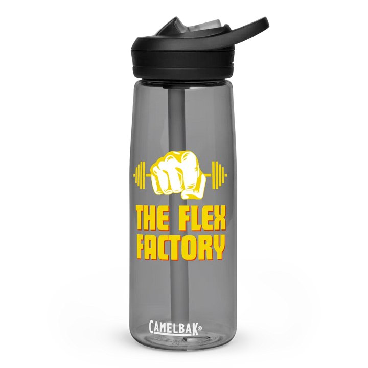 Official Flex Factory Weight Room Water Bottle Yellow product image (1)