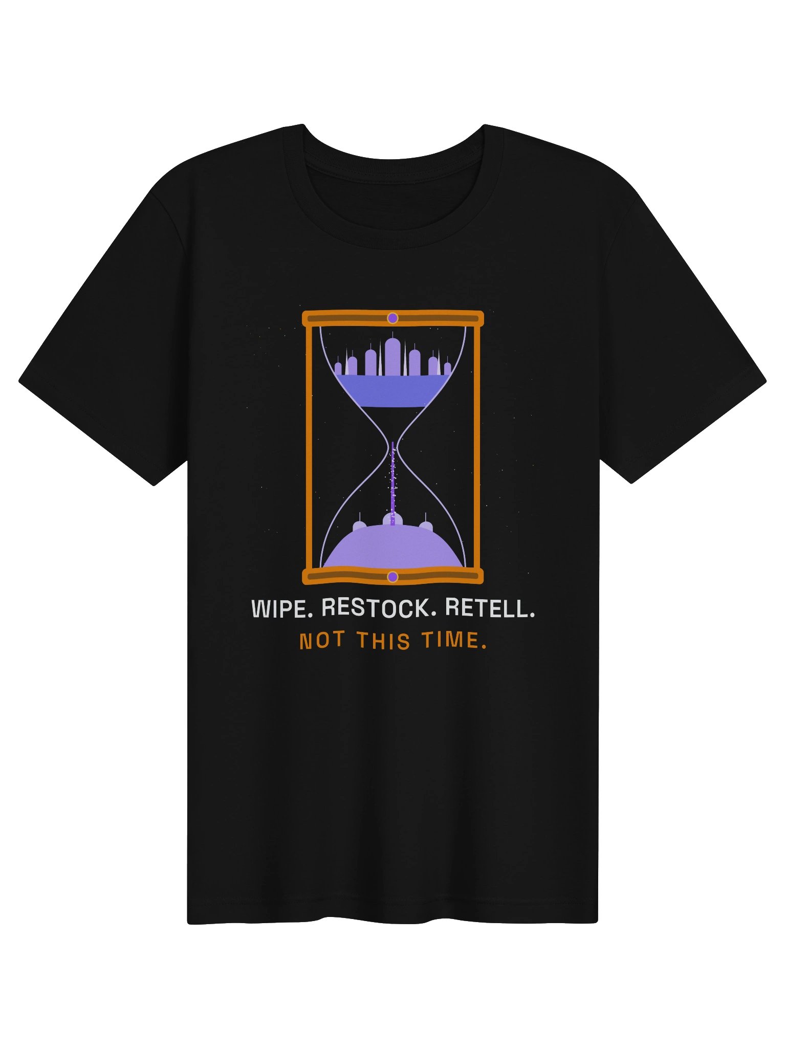 Wipe. Restock. Retell. Not This Time. Tee product image (1)
