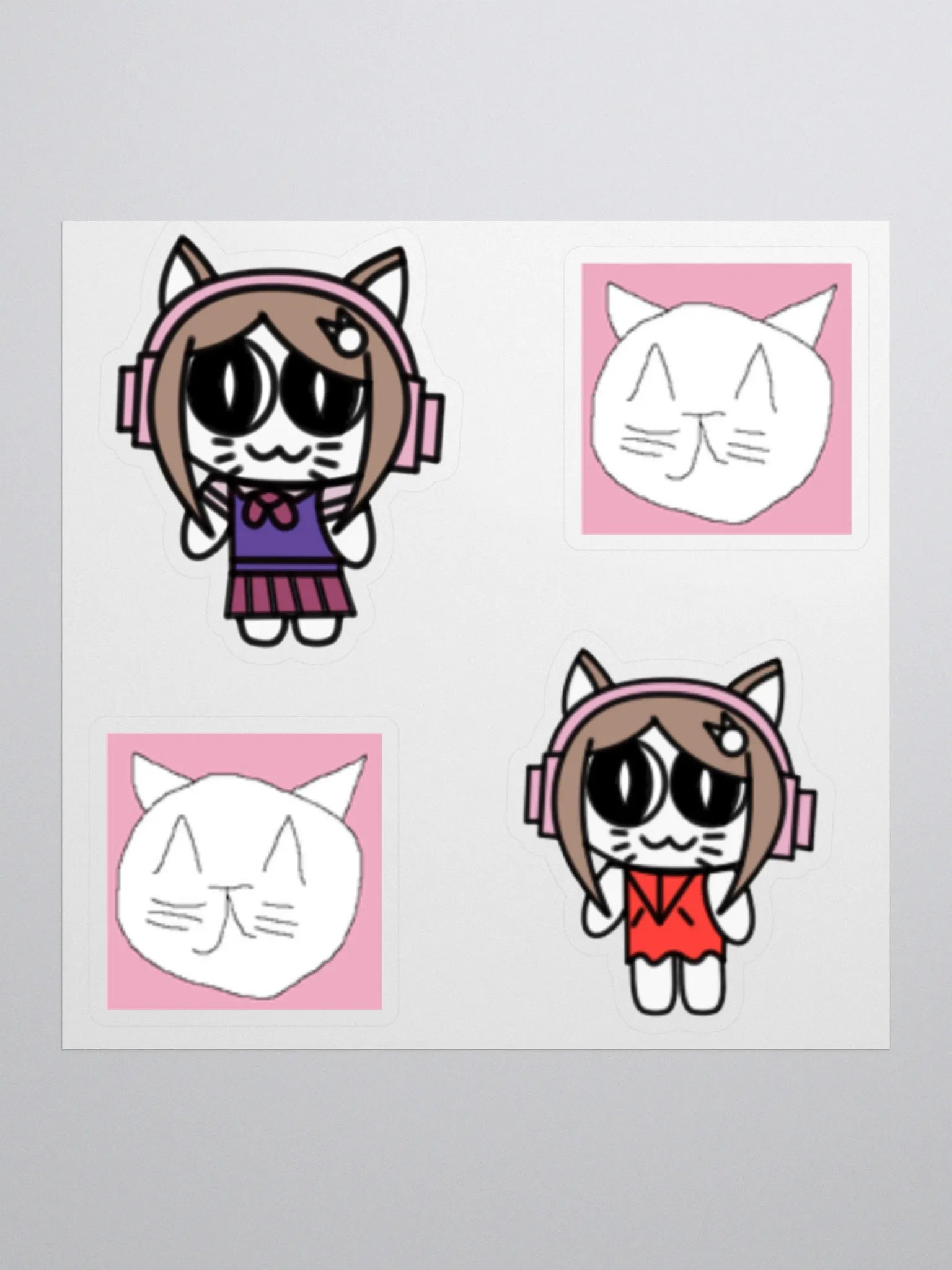 Koneko of the lamb kiss cut stickers product image (1)