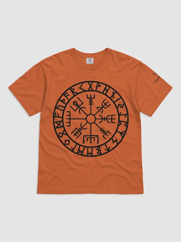 “Path of the Warrior” Vegvisir Rune T-Shirt – Forged In Valhalla Edition product image (8)