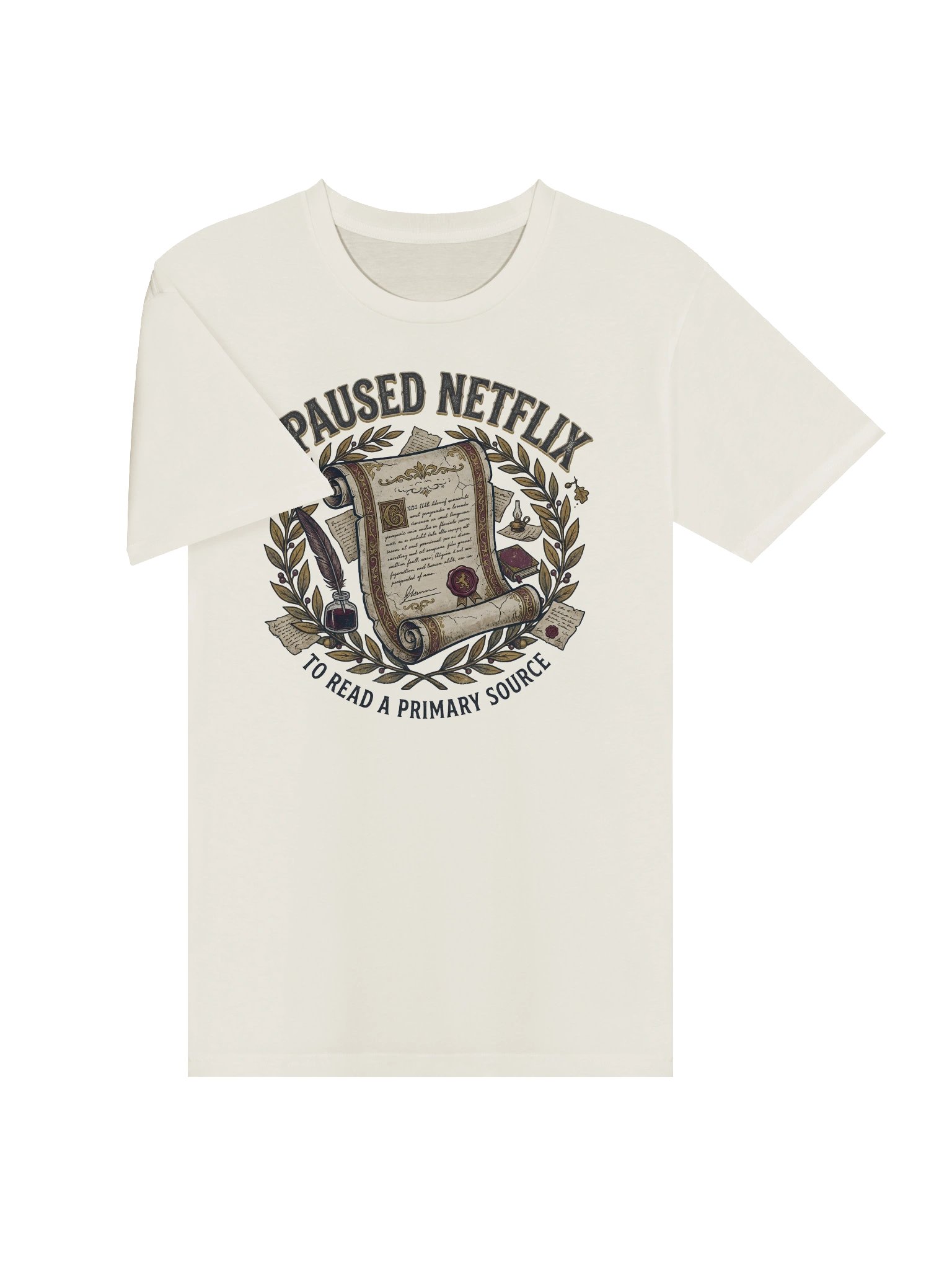 I Paused Netflix to Read a Primary Source T-Shirt product image (7)