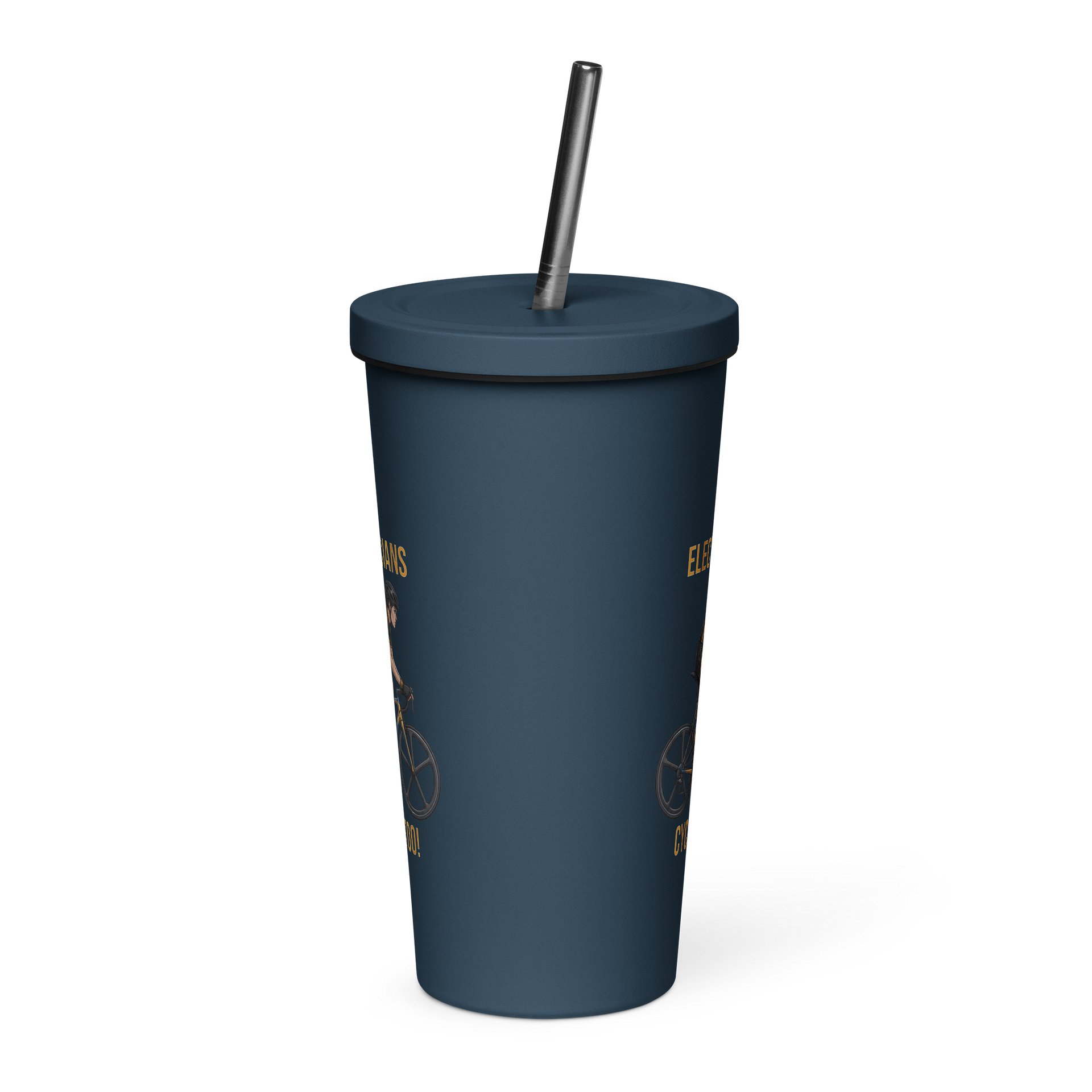 Electrician Athlete Tumbler with Straw | Ladies Cycling Edition product image (12)