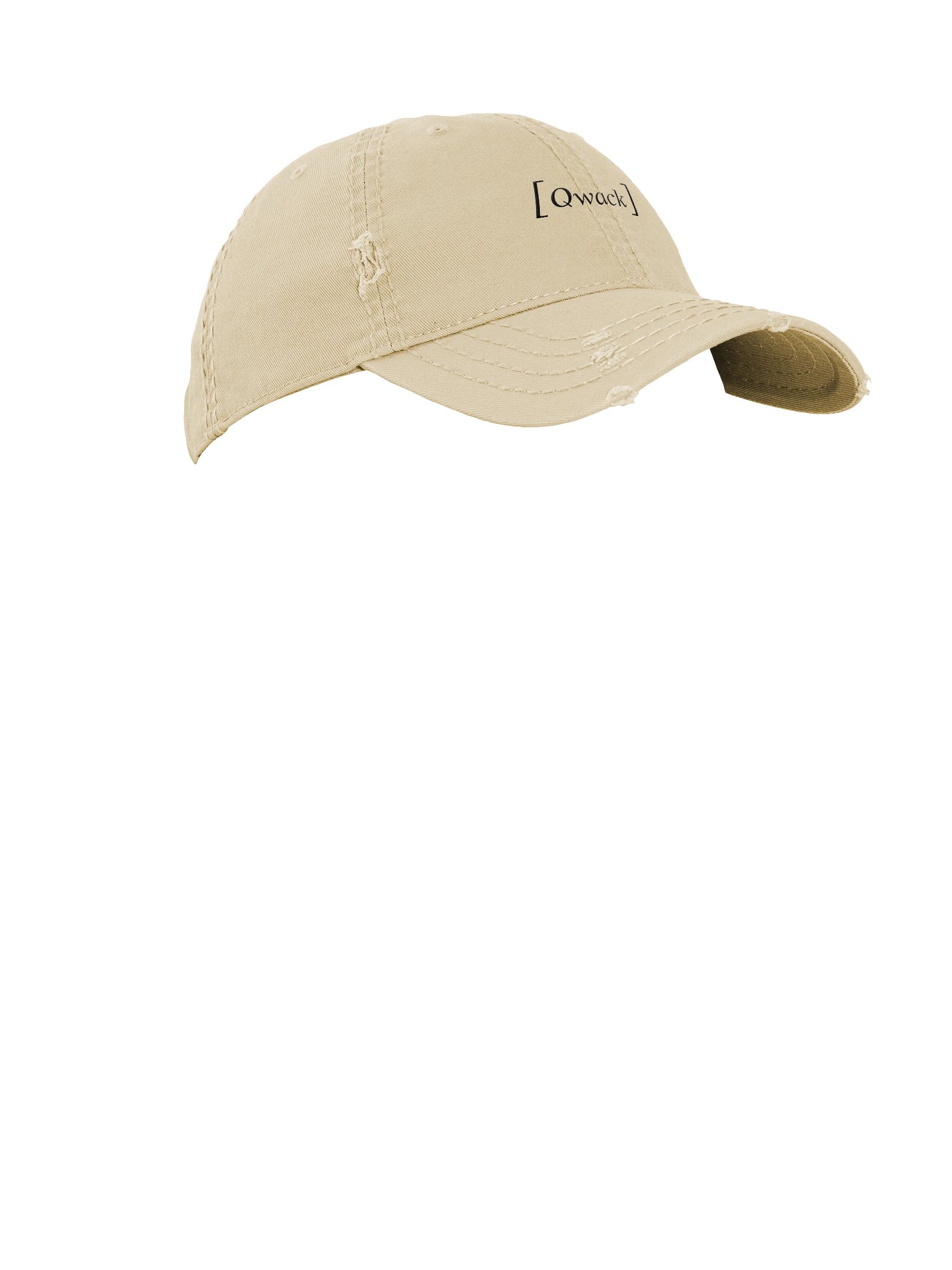 Minimalist Distressed Dad Hat - [Qwack] - BlkOut product image (15)