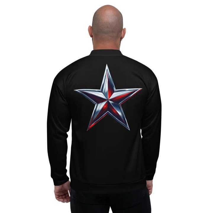 T3 Red Star Mens Bomber Jacket product image (1)