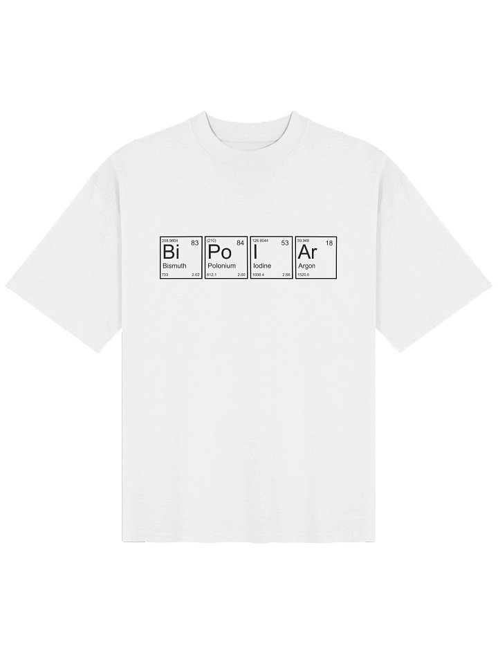 Bipolar Elements Unisex Organic Oversized T-Shirt product image (1)