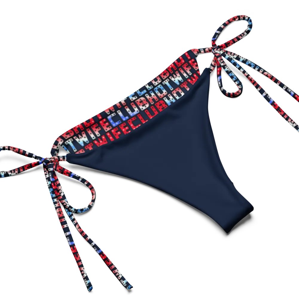 HotWifeClub Hot Wife Club red white and blue bikini product image (6)