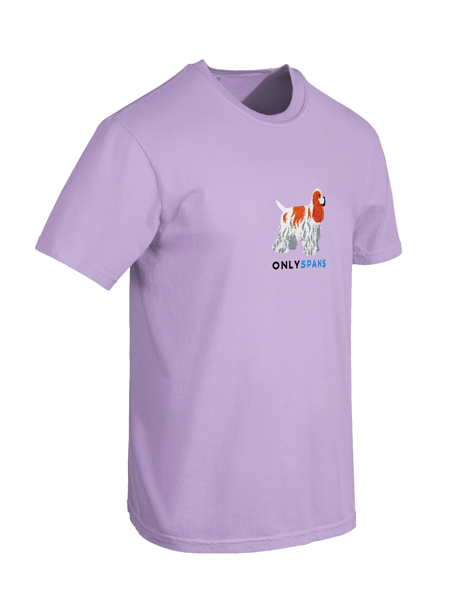 Only Spans T-Shirt(Embroidered) of an American Cocker Spaniel(Red & White) product image (46)