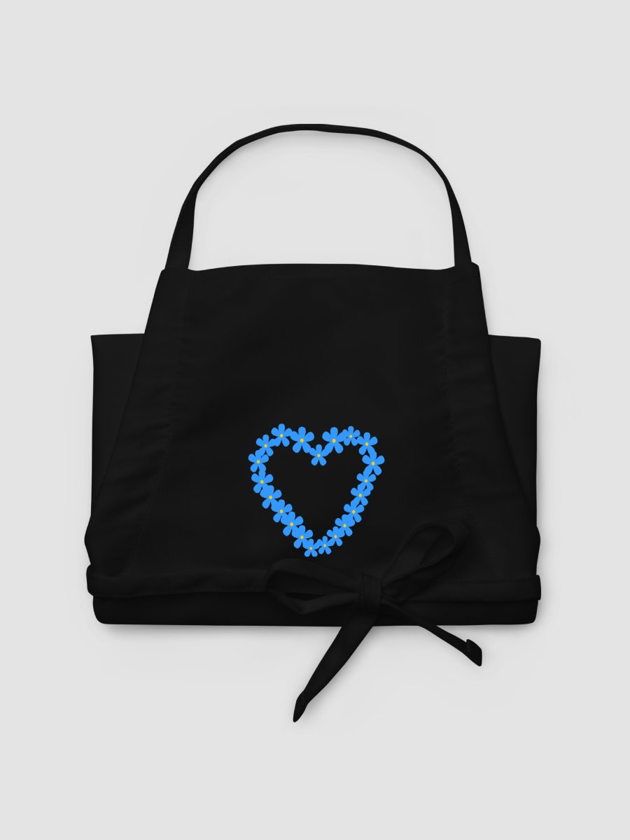 Forget-Me-Not Heart Embroidered Apron product image (3)