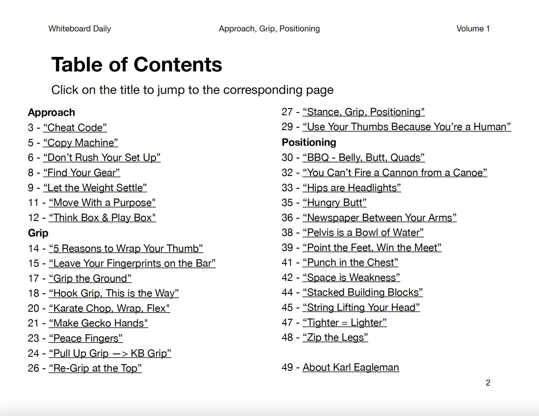 eBook: Book of Cues: Approach, Grip, & Positioning - Volume 1 product image (2)