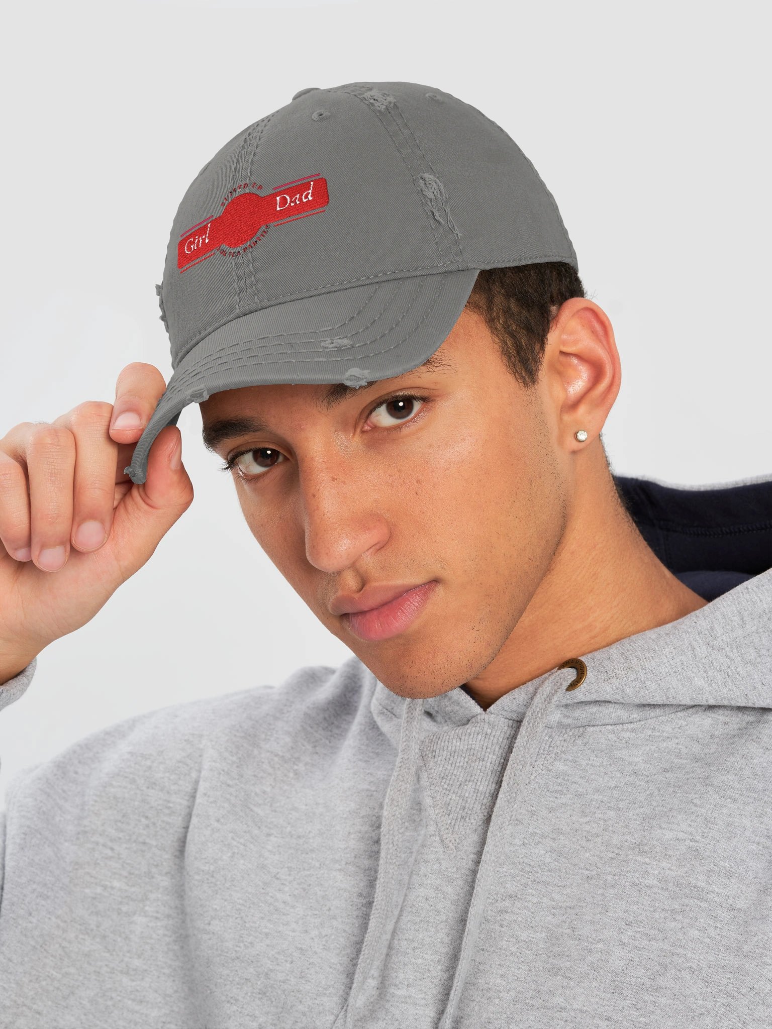 #GirlDad Distressed Hat product image (10)