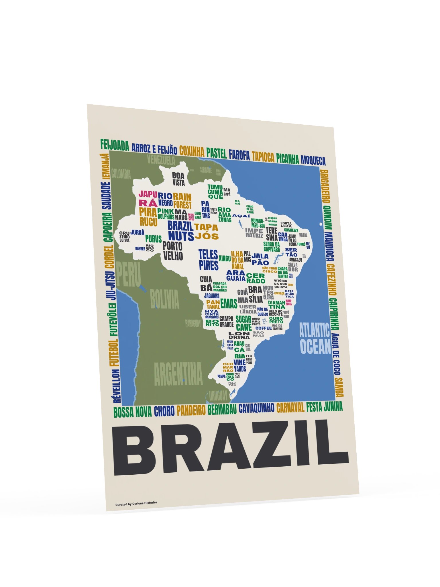 Brazil Word Map Print product image (5)