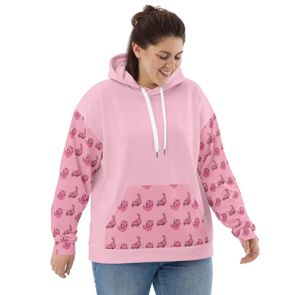 Pink Cat Paradise Hoodie product image (6)