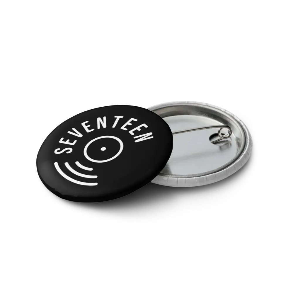 Seventeen Fan Buttons / Pinbacks - Minimalist - Set of 5 product image (7)