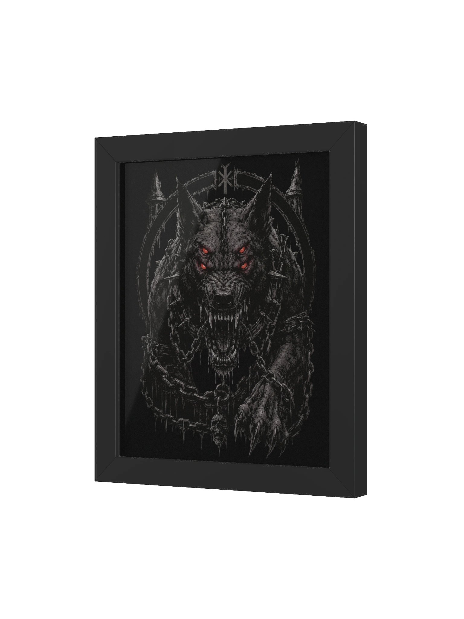 NORTHERN ILLUSIONS - Garmr (Hell Hound) Premium Framed Poster product image (11)
