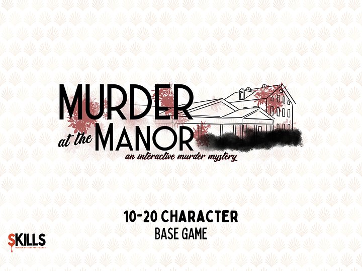 Murder at the Manor - A 1920s Speakeasy Murder Mystery - 10-20 Player Base Game product image (1)