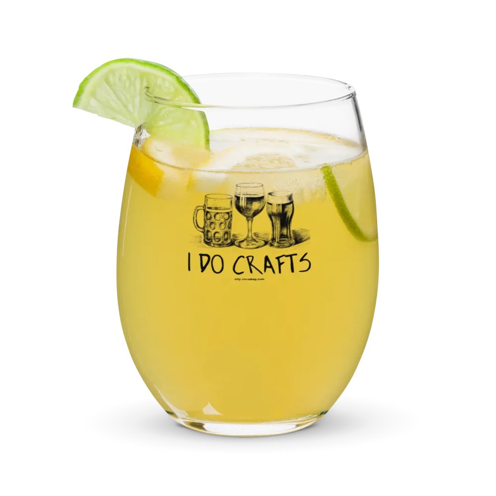 I Do Crafts Stemless Wine Glass product image (9)