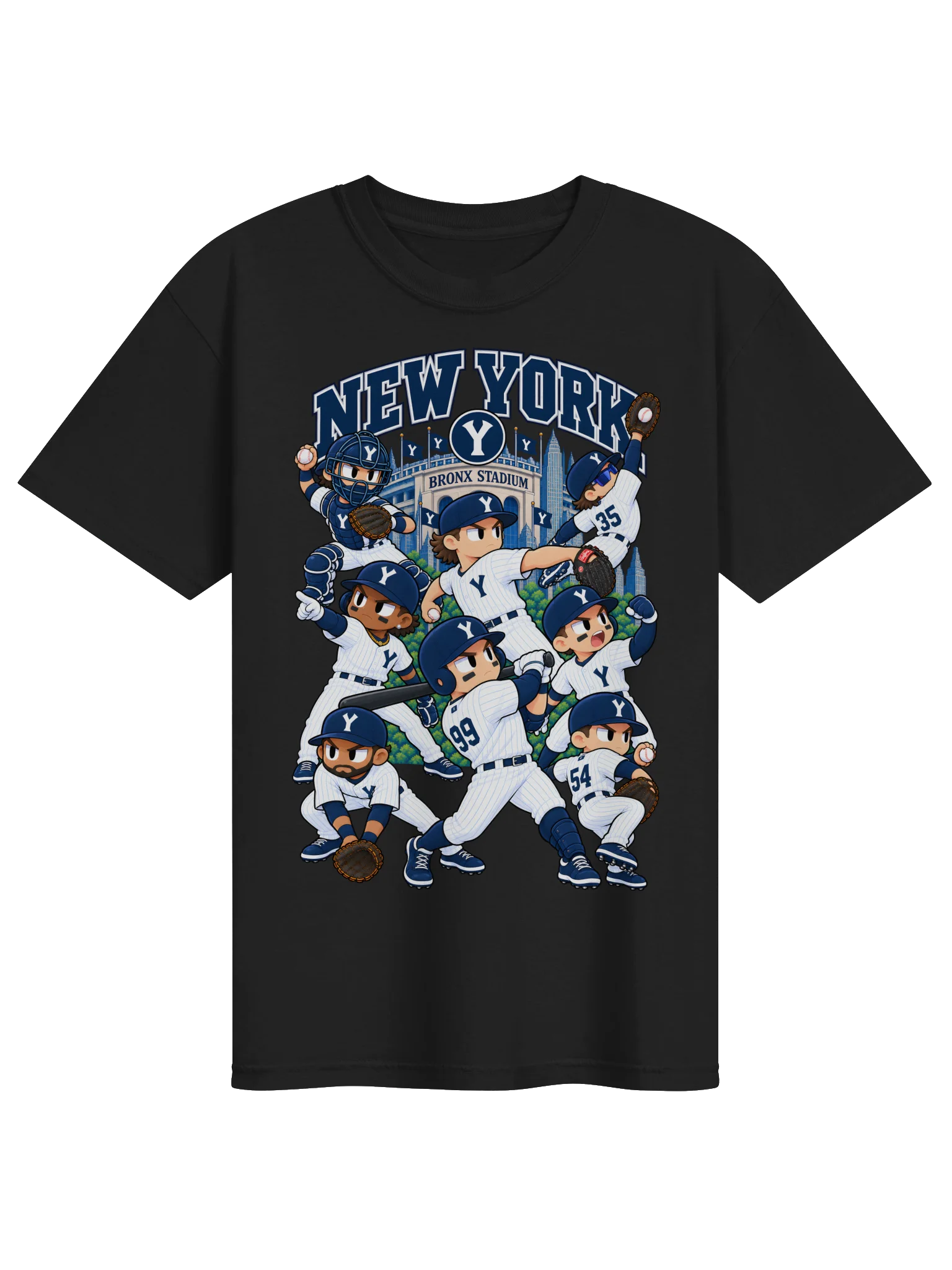 New York Bronx Baseball Animated Player T-Shirt product image (1)