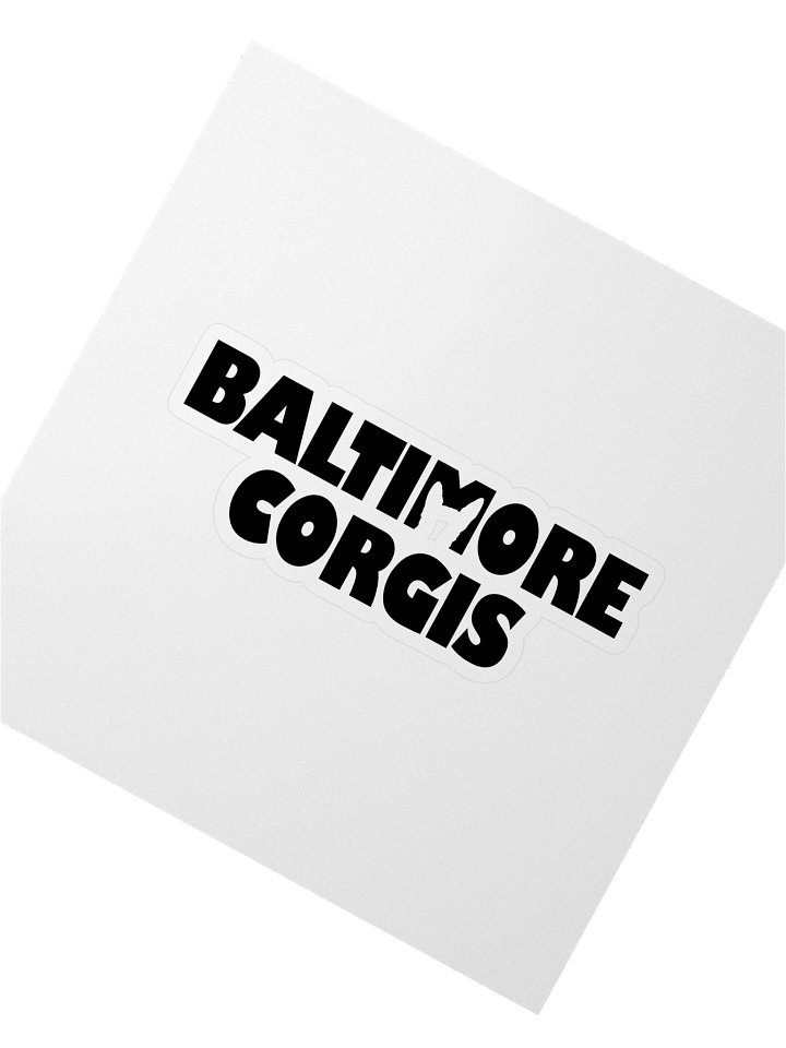 Baltimore Corgis (Black) Sticker product image (4)