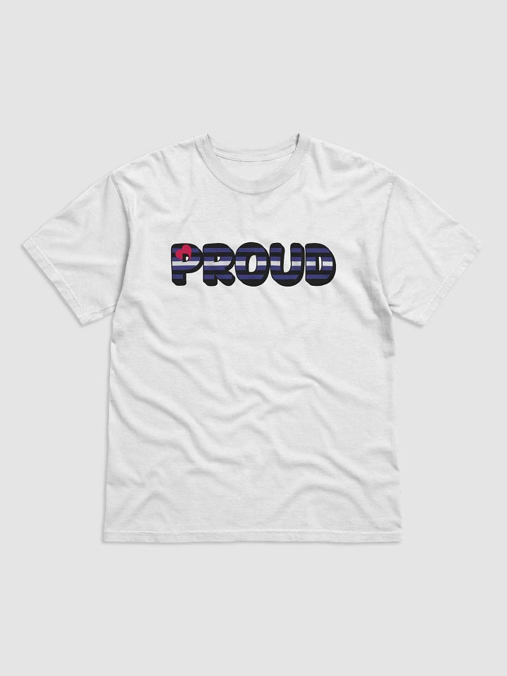 The 'PROUD leather' T-Shirt - White product image (1)