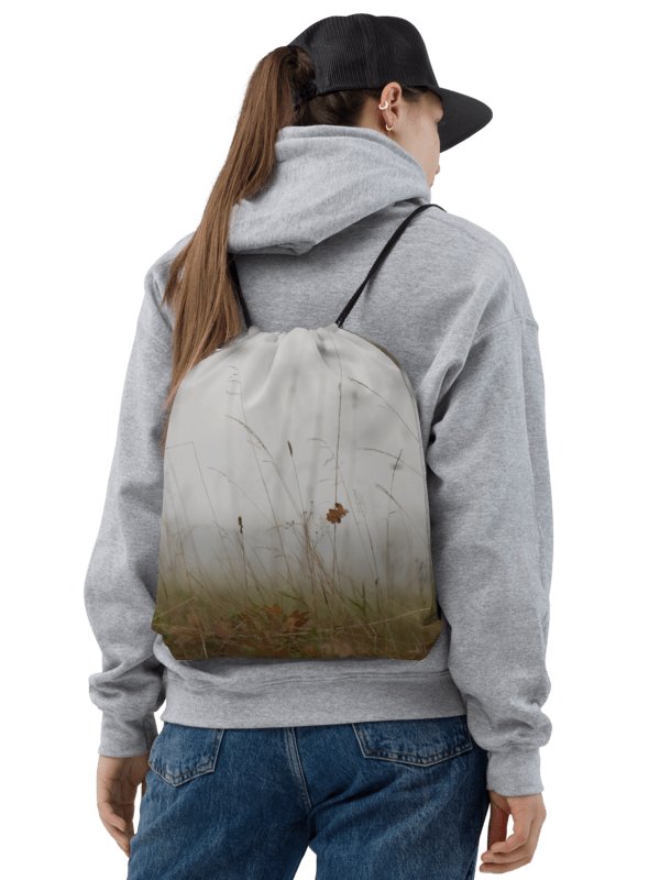 Drawstring bag - Autumn meadow in the fog product image (2)