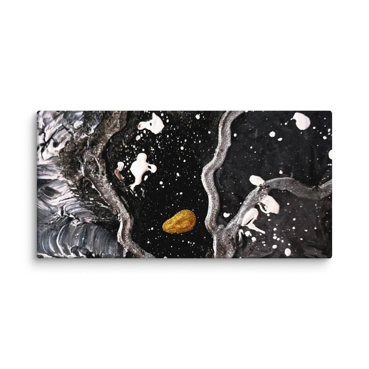 Golden Waves Abstract Canvas product image (1)