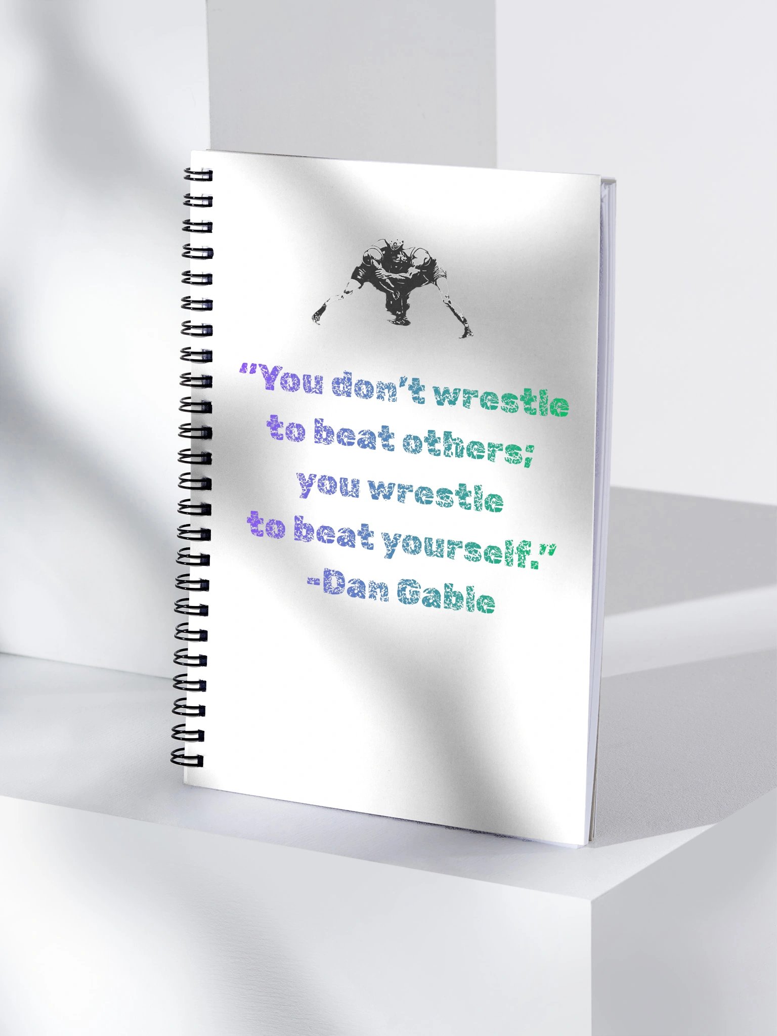 Wrestle Yourself Spiral Notebook product image (4)