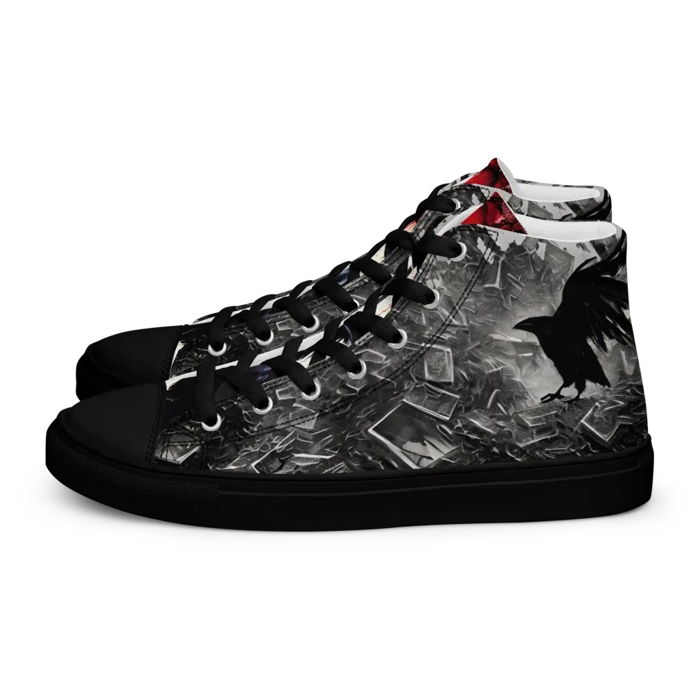 Raven Fiction Women's High Top Canvas Shoes product image (1)