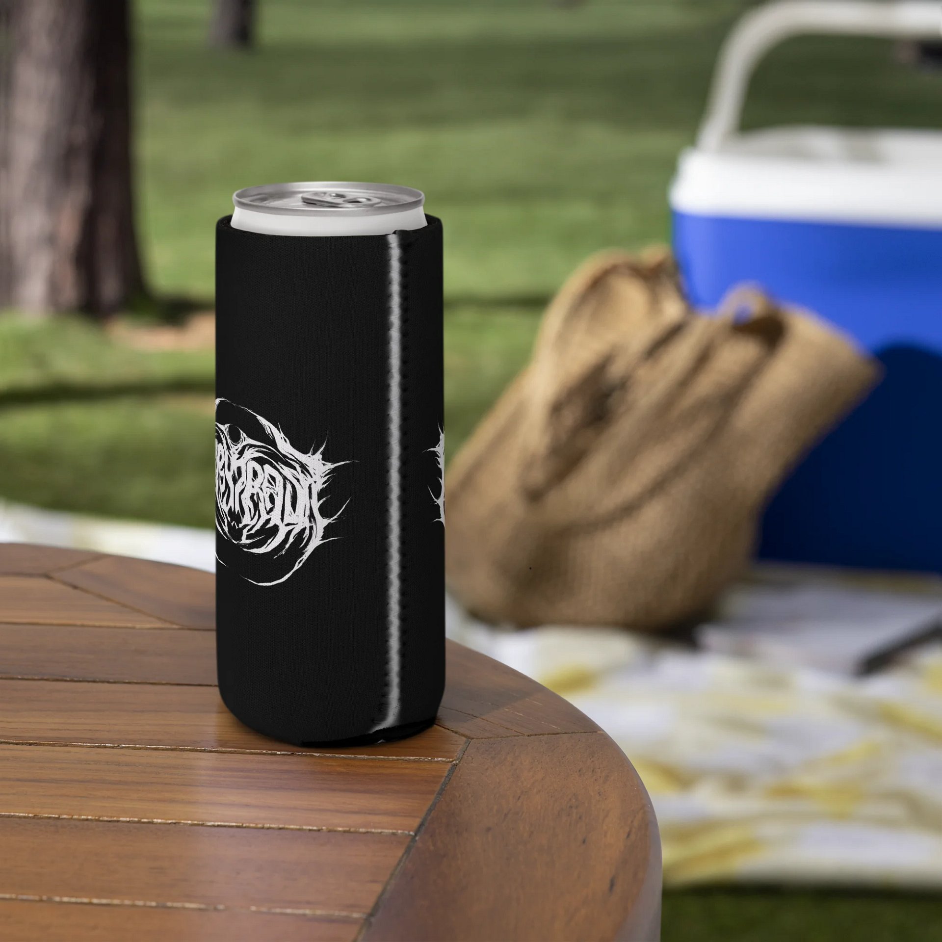 Metal Logo Koozie - White Print product image (14)