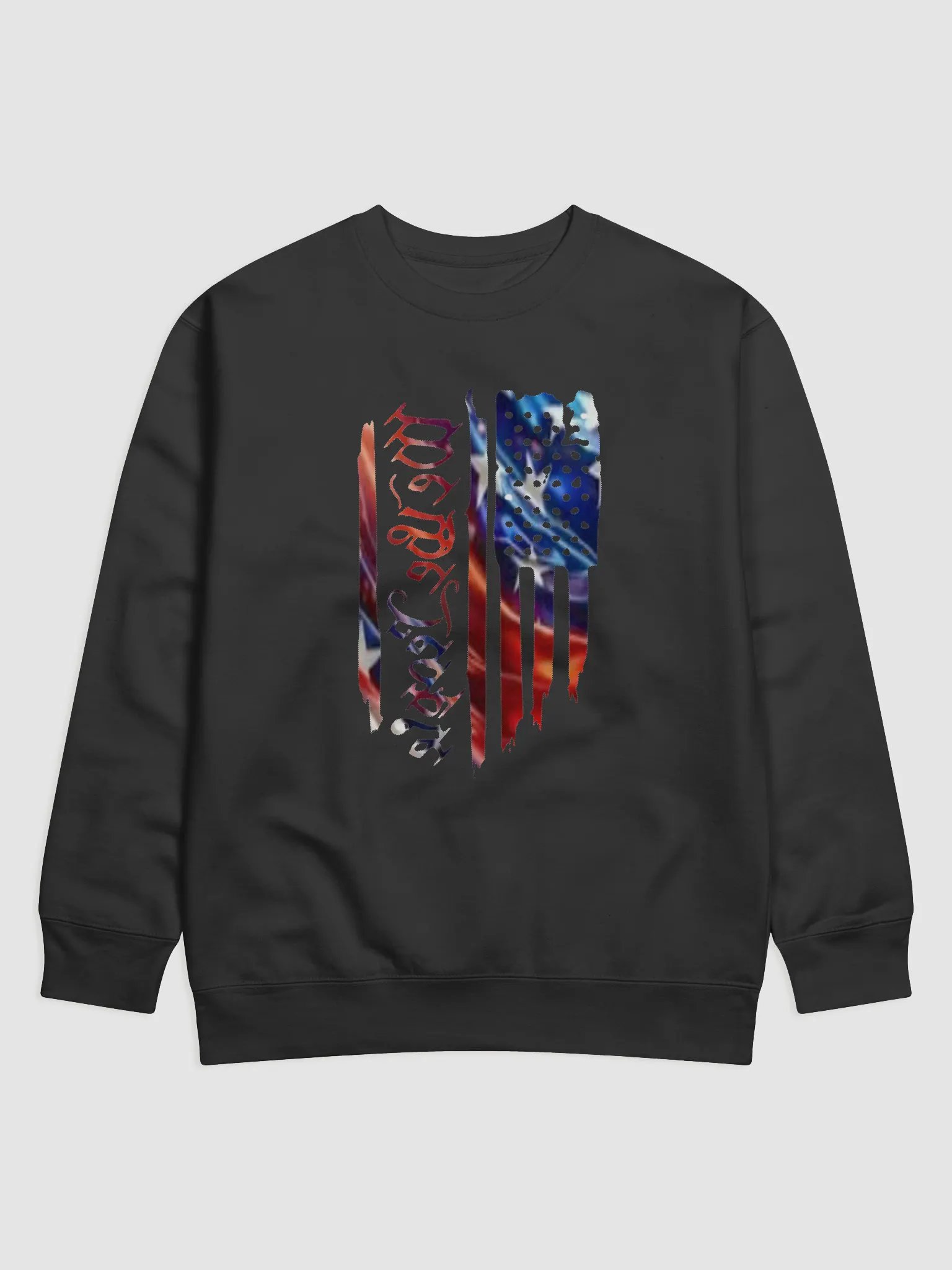 Patriotic Distressed Flag Sweatshirt product image (1)
