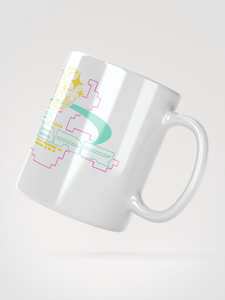 Cyberpunk inspired The SpaceBar sign mug white product image (2)