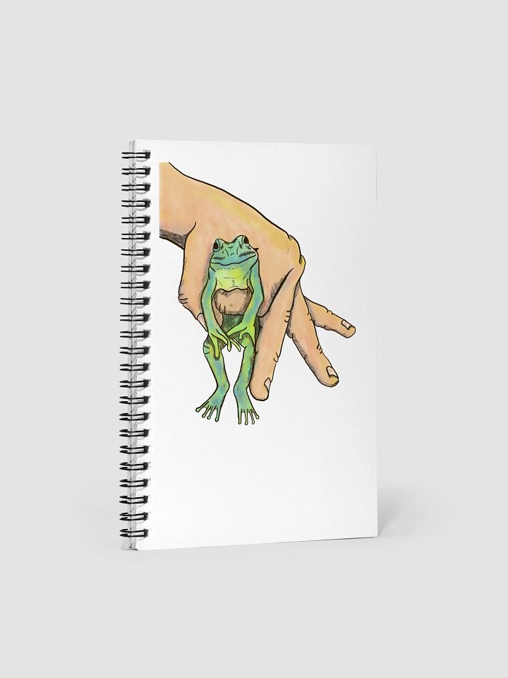 Handheld Frog Spiral Dotted Notebook product image (1)