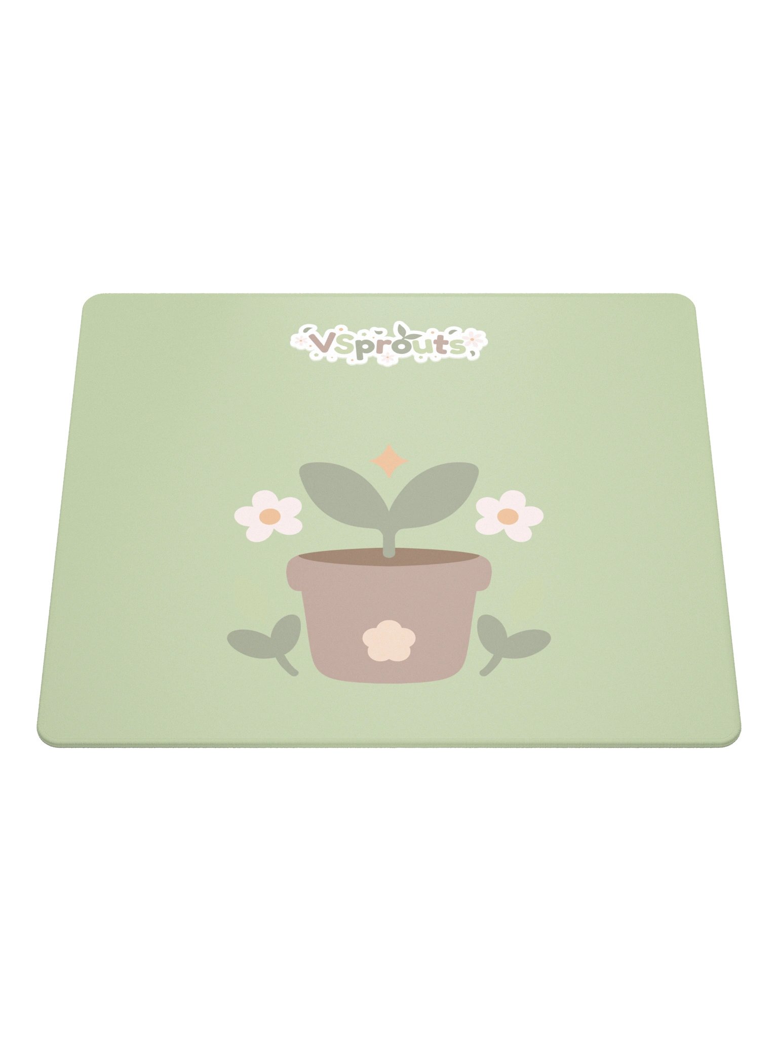 VSprouts logo and name - Mouse mat product image (1)