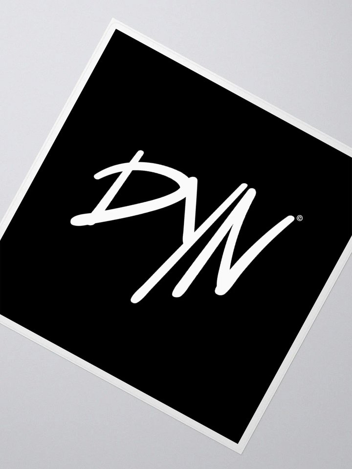 DYN Logo Sticker (White) product image (2)
