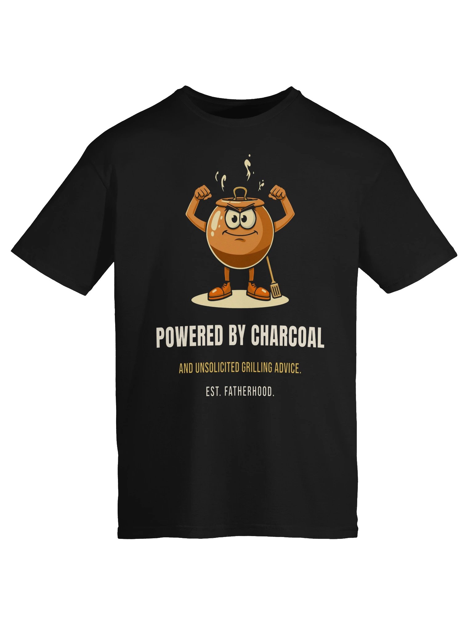Funny BBQ Shirt for Men – Powered by Charcoal product image (5)