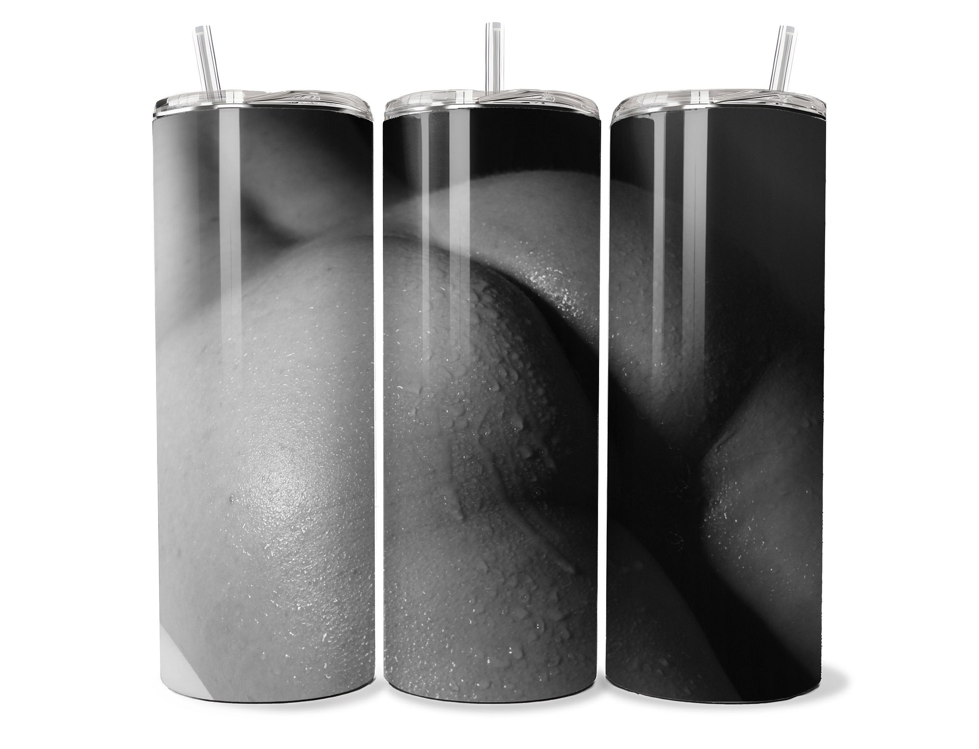 Black & White Wet Booty Closeup 20oz Tumbler product image (2)
