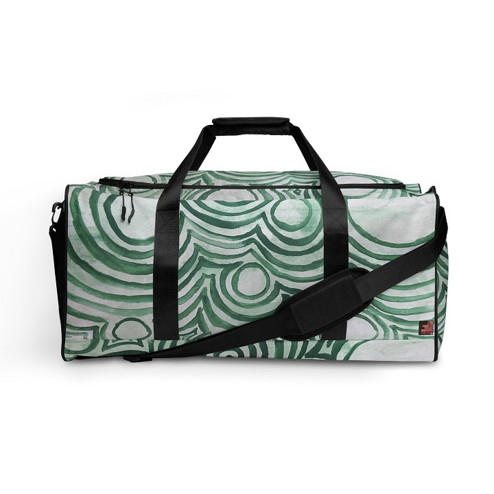 "Green Swirl" Duffel Bag product image (1)