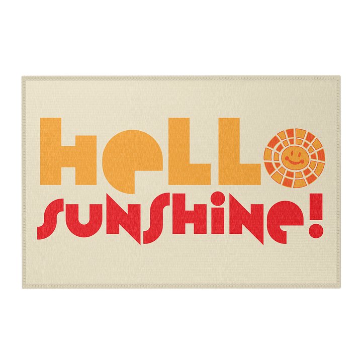 HELLO SUNSHINE! Bold Graphic Area Rug_Ercu product image (1)