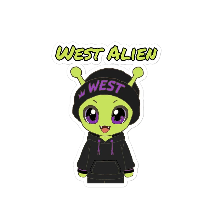 West Alien Vinyl Sticker product image (2)