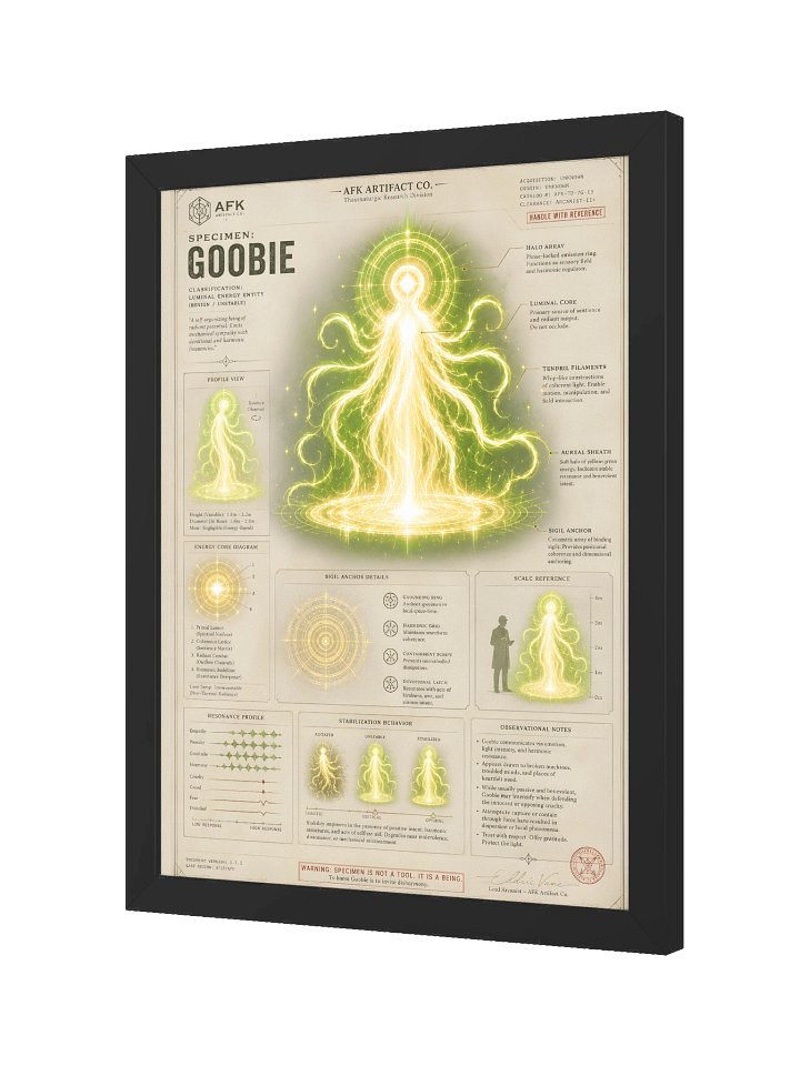 GOOBIE - Specimen Identification Framed Poster product image (2)