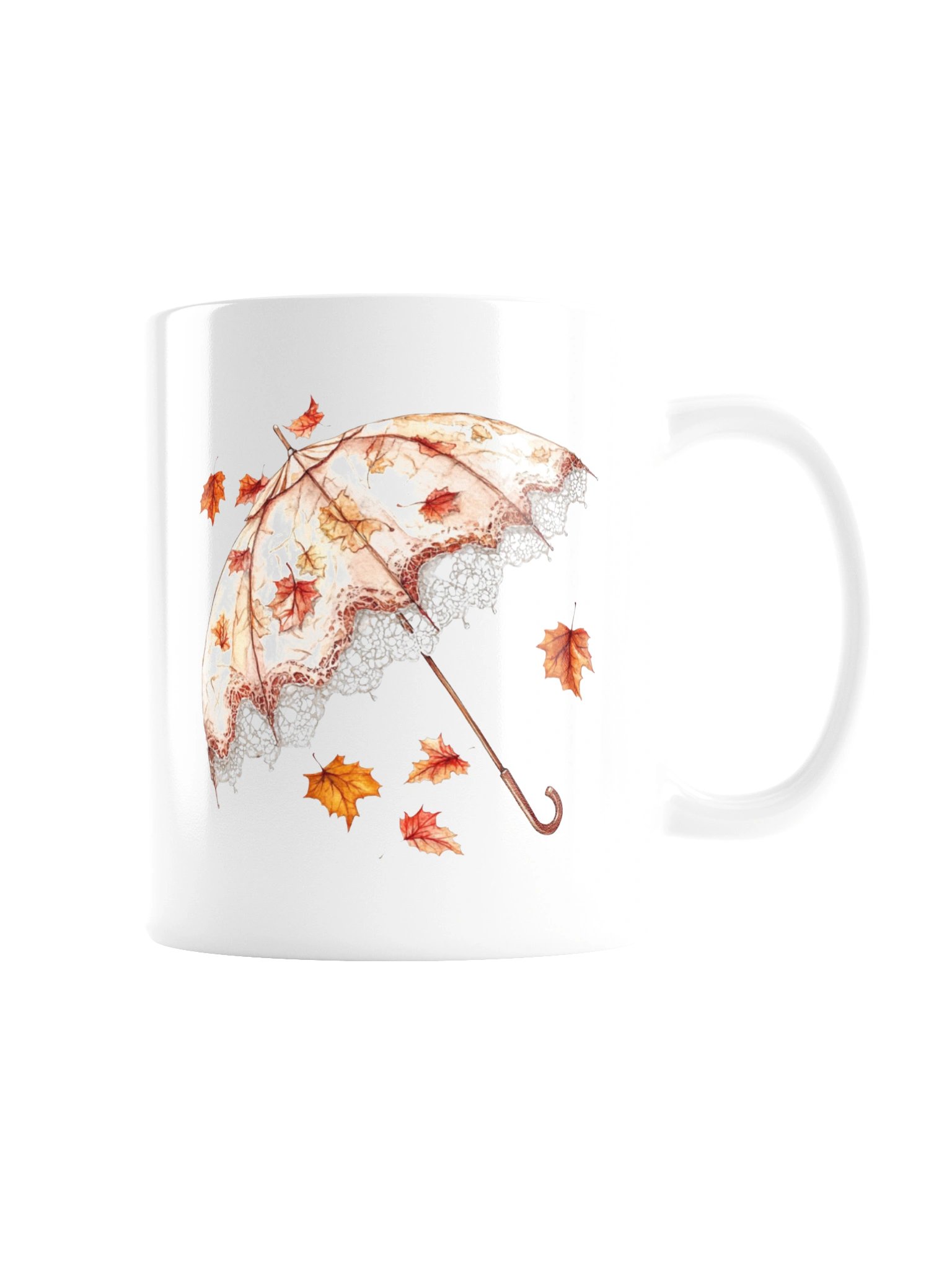 Golden Leaf Umbrella Mug — The Quiet Parlor Collection product image (4)