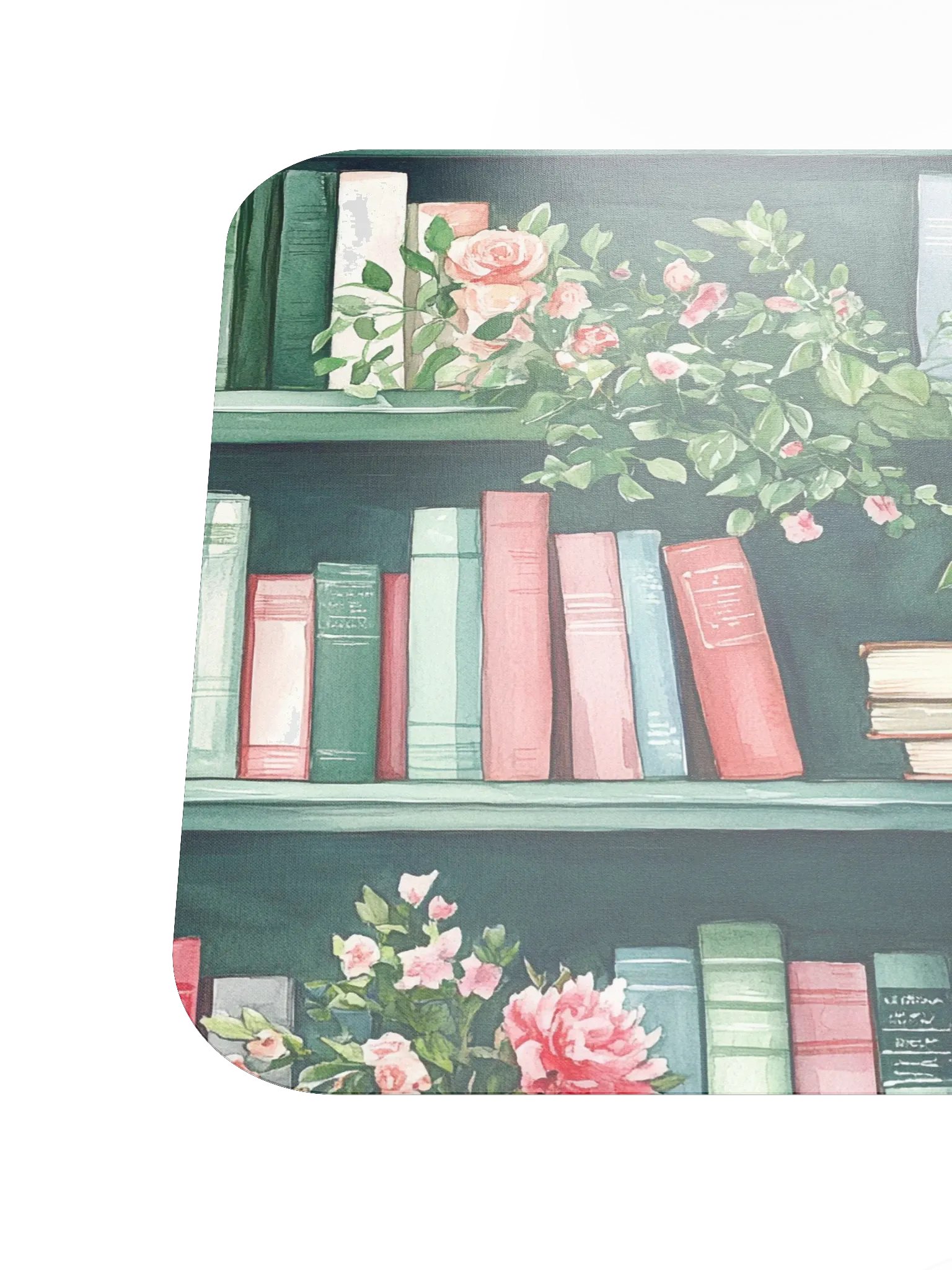 Green Bookshelf Mouse Pad by Treasure Pie product image (7)