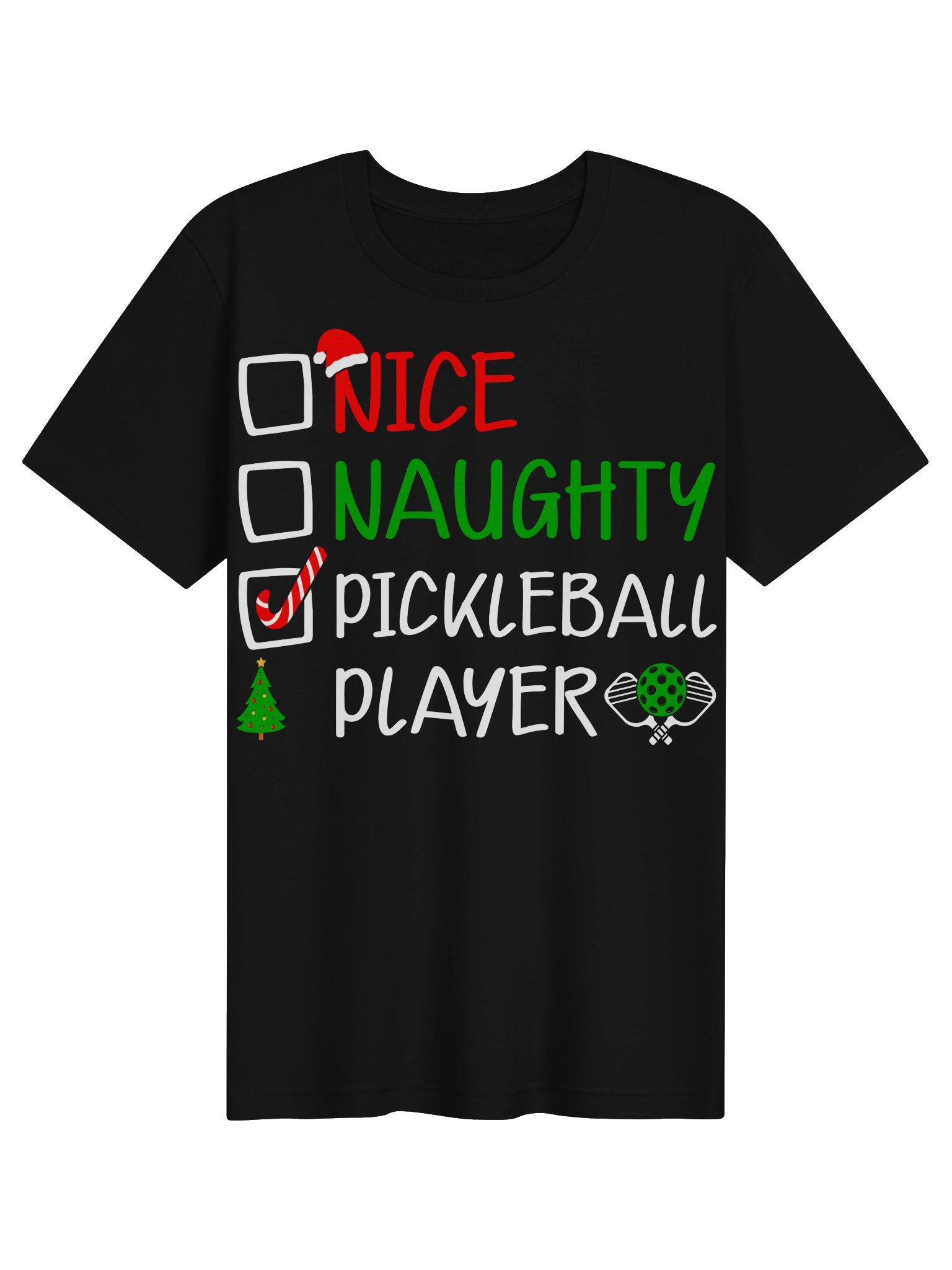 Nice Naughty Pickleball Player Shirt – Christmas Pickleball Tee product image (7)