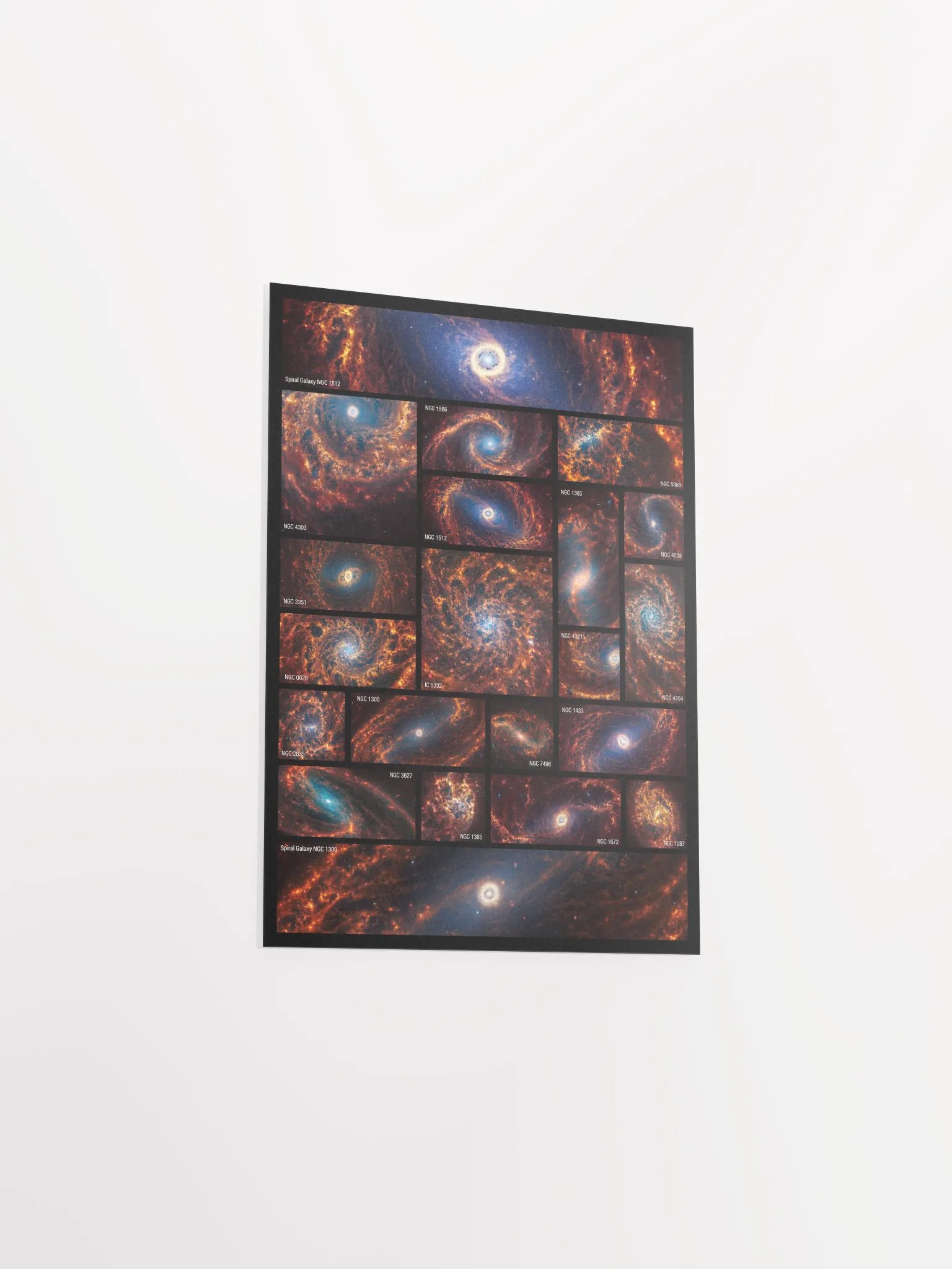 JWST 19+2 Spiral Galaxies (James Webb/JWST) — space poster product image (9)
