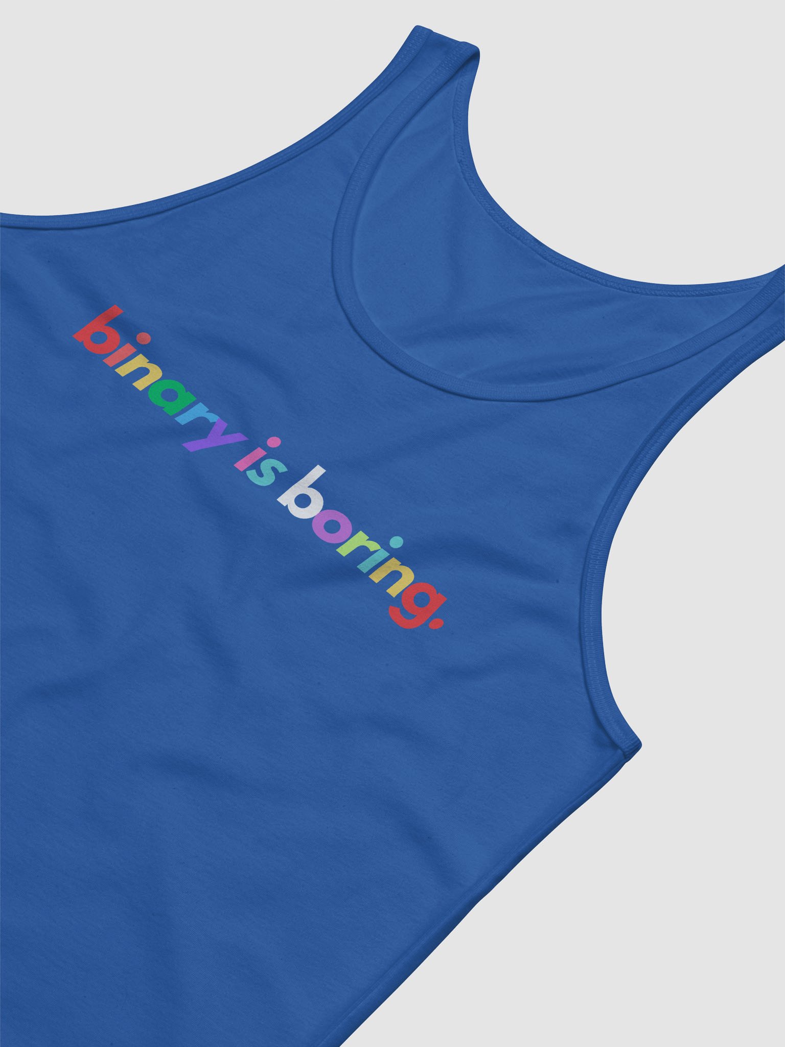 Binary Is Boring (Rainbow) tank product image (7)