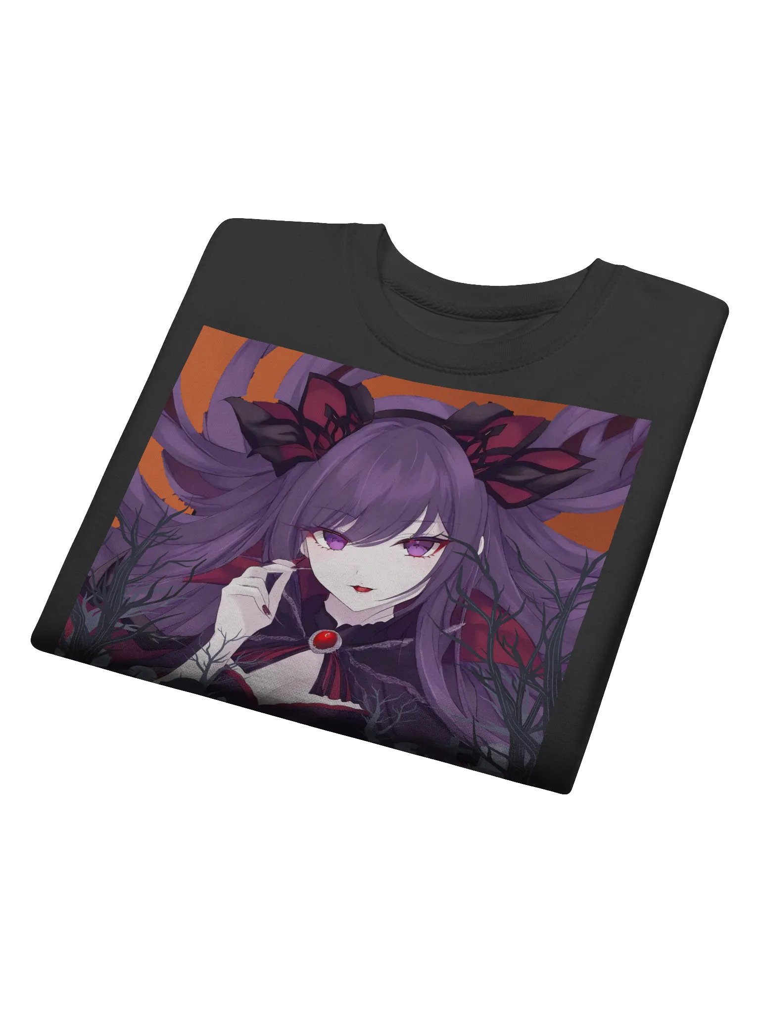 Gothic Halloween Purple Hair Sweatshirt product image (4)