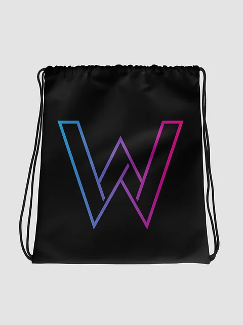 Classic W Drawstring Bag Black product image (1)