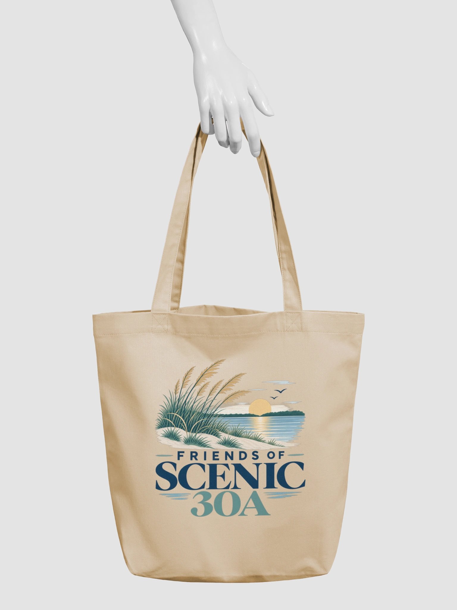 Friends of Scenic 30A Stacked Wordmark Tote product image (3)